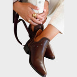 Estrella | Botines de Piel con Forma Puntiaguda