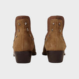 Estrella | Botines de Ante con Forma Puntiaguda