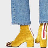 Savannah | Botas de Ante con Estampado Leopardo