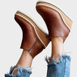 Vina | Botines de Piel con Plataforma