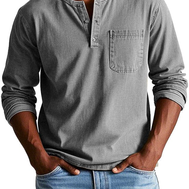 Frederico™ | Camiseta Henley Vintage