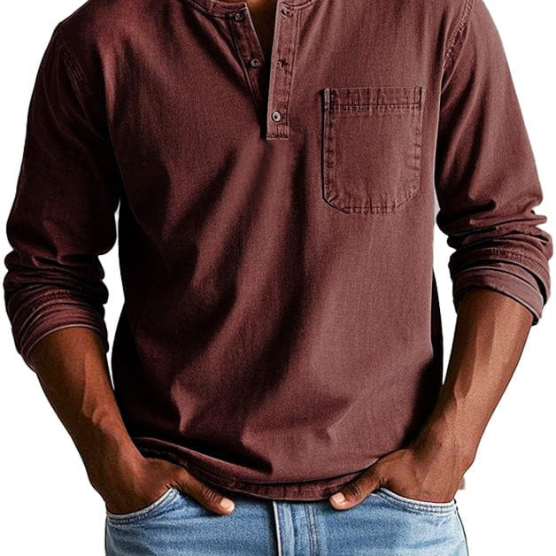 Frederico™ | Camiseta Henley Vintage