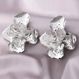 Pendientes Brillantes con Forma de Flor