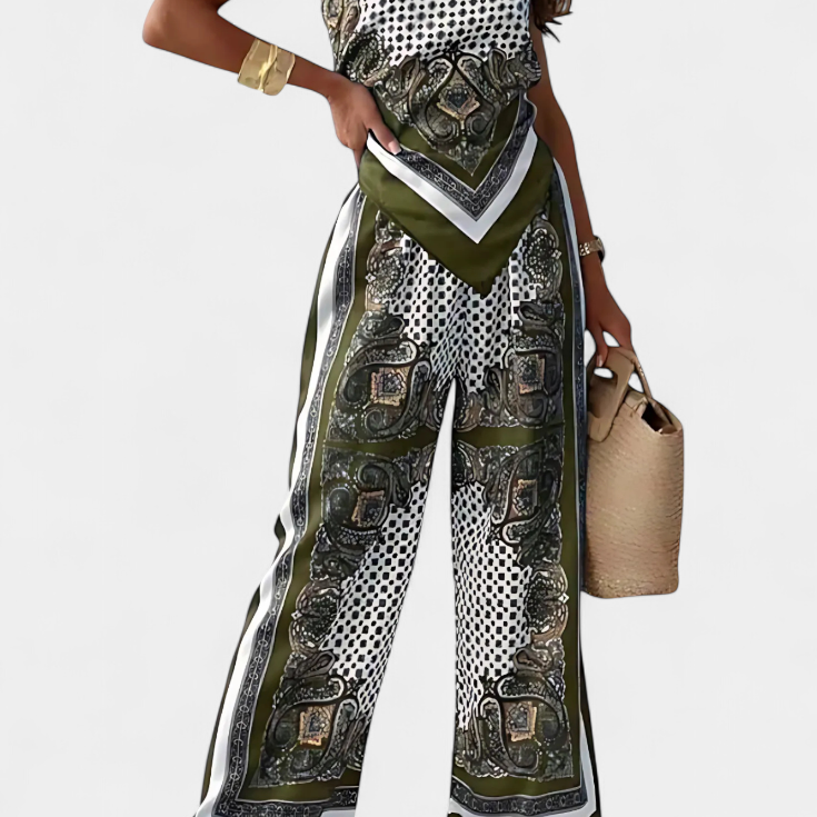 Leonie Conjunto Paisley con Tiras