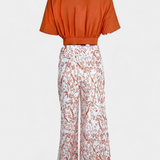 Olivia Conjunto Boho de Cuello en V y Pierna Ancha