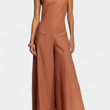 Belén Mono Halter de Pierna Ancha con Caída Radiante