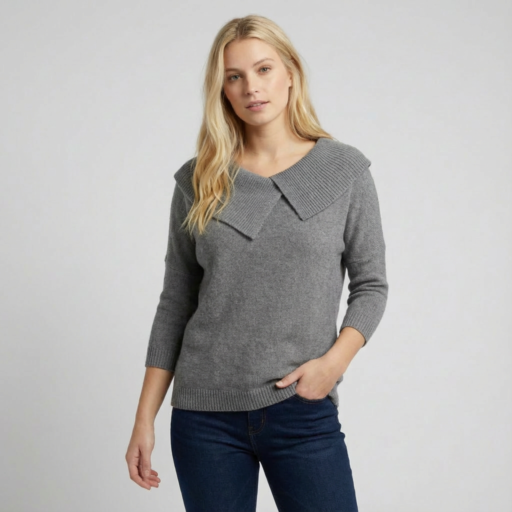 Doína | Jersey con cuello cálido y suave.