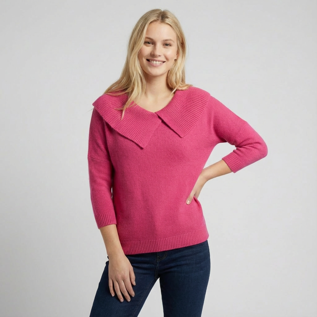 Doína | Jersey con cuello cálido y suave.