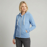 Sudadera informal con capucha y cordón ajustable para mujer
