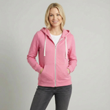 Sudadera informal con capucha y cordón ajustable para mujer