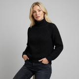 Natalia | Suéter de Punto con Cuello Alto y Ajuste Relajado
