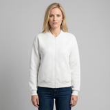 Cárdigan texturizado con cremallera para mujer, dobladillo acanalado y mangas largas