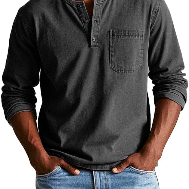 Frederico™ | Camiseta Henley Vintage