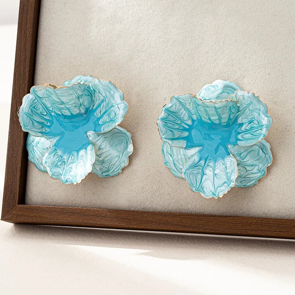 Pendientes Geométricos con Forma de Flor