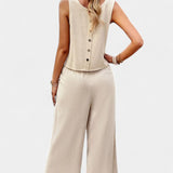 Lavinia Conjunto Boho de Top y Shorts en Lino y Algodón