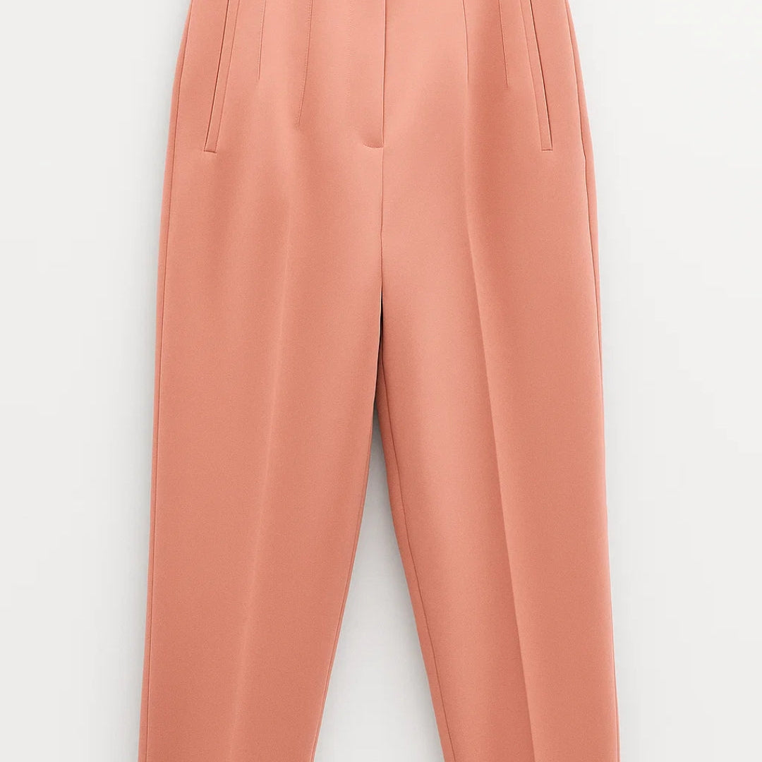 Pantalones de Mujer | Cintura Alta y Tonos de Compresión | Estilo Empresarial Atemporal