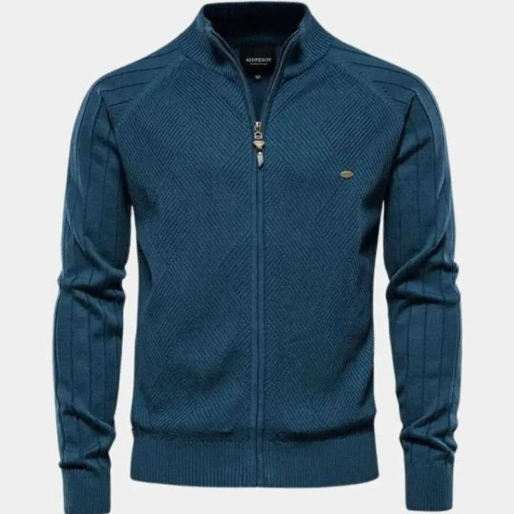 Jacquard™ | Cárdigan de punto con cremallera