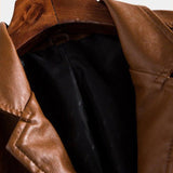Jonas™ | Chaqueta de cuero color caramelo