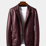 Jonas™ | Chaqueta de cuero color caramelo