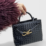 Bolsa Diaria Tejida Índigo