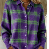 Maria™ – Blusa de Sudadera a Cuadros Acogedora