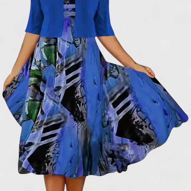 Estrella Conjunto de Vestido Blazer Midi