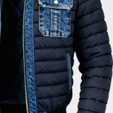 Leon™ | Chaqueta acolchada híbrida de denim para un estilo urbano