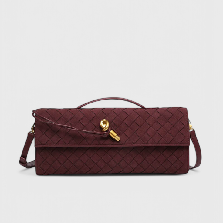 Melanie Bolso de Hombro Clásico de Ante