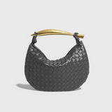 Gerda Bolso Woven con Asa Dorada