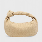 Lila Bolso Mediano Woven con Detalle de Nudo