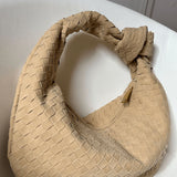 Lila Bolso Mediano Woven con Detalle de Nudo