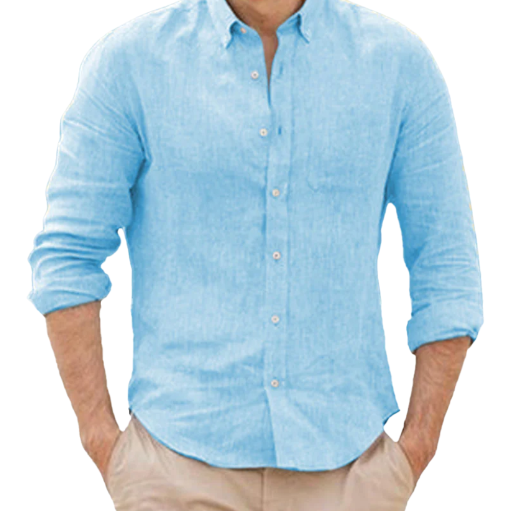 Camisa de lino transpirable