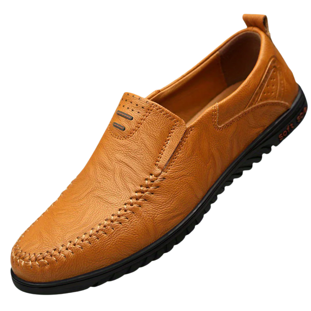 Elegantes mocasines de piel