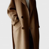 Clara™  | Abrigo Largo de Mezcla de Lana