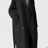 Clara™  | Abrigo Largo de Mezcla de Lana