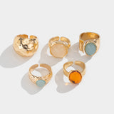 Conjunto de Anillos Abiertos con Strass