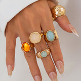 Conjunto de Anillos Abiertos con Strass