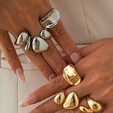 Anillos Irregulares de Metal