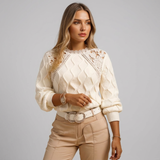 Suéter suave y elegante de cachemira para uso diario