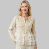Cárdigan con volantes Natalie™