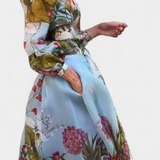 Sanne Conjunto Elegante Estampado de Camisa y Pantalón Fluido