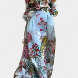 Sanne Conjunto Elegante Estampado de Camisa y Pantalón Fluido