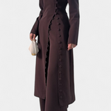 Melissa Conjunto Casual Suave de Blusa con Botones y Pantalones Largos