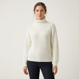 Natalia | Suéter de Punto con Cuello Alto y Ajuste Relajado