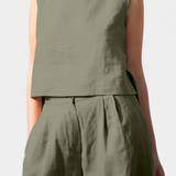 Yvanne Conjunto Vintage Sin Mangas de Verano