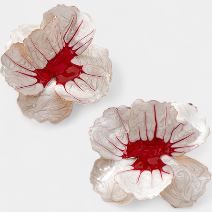 Pendientes Geométricos con Forma de Flor