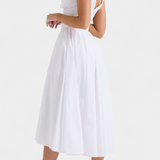 Margie Vestido Midi de Escote en V y Estampado Floral Romántico