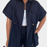 Lani Conjunto Relaxed de Camisa y Pantalones de Algodón y Lino