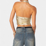 Anna | Top Halter Metálico Karter