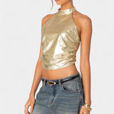 Anna | Top Halter Metálico Karter